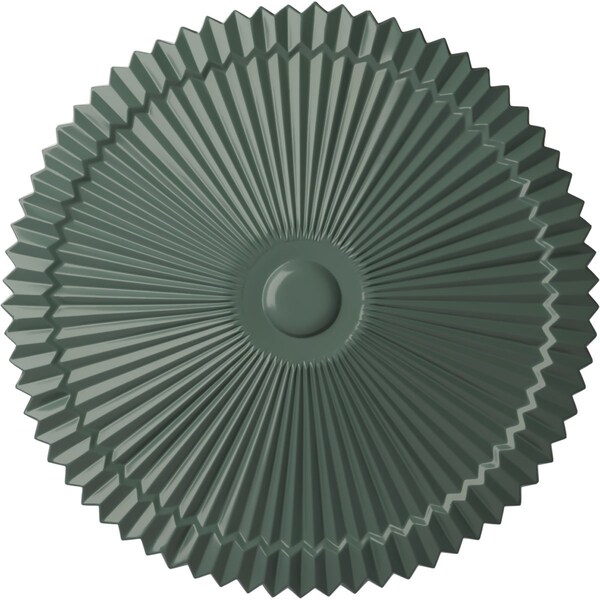 Ekena Millwork Shakuras Ceiling Medallion (Fits Canopies up to 5"), Hand-Painted Cloud Burst, 24"OD x 3"P CM24SHCBF - main